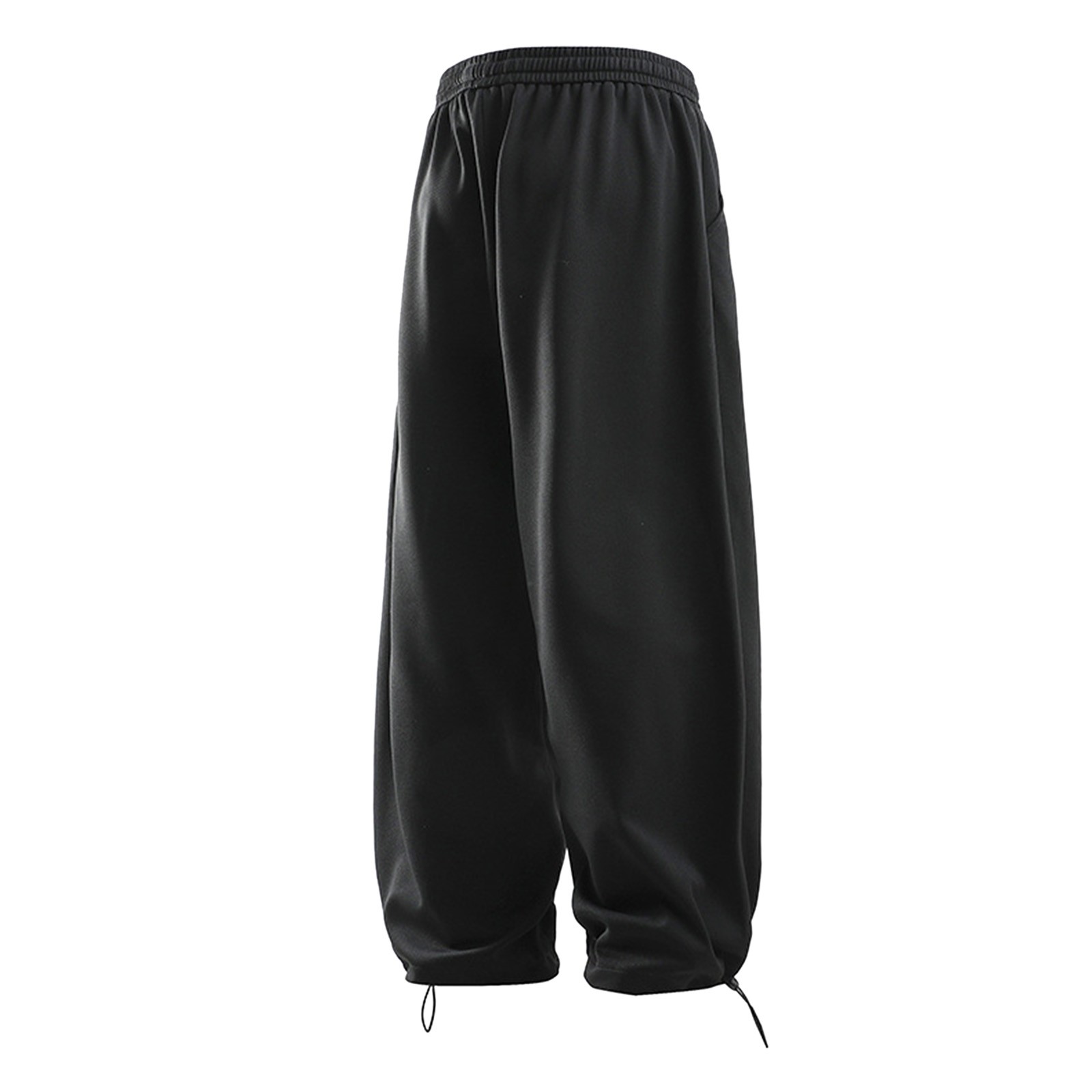 thumbnail image 5 of Pantalones cargo de senderismo para hombre: corte holgado, cintura con cordón, cinturilla elástica; pantalones deportivos informales con bolsillos utilitarios., 5 of 5